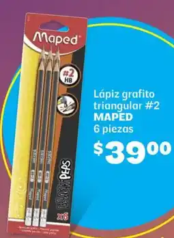 Soriana Híper Maped lápiz grafito triangular #2 oferta