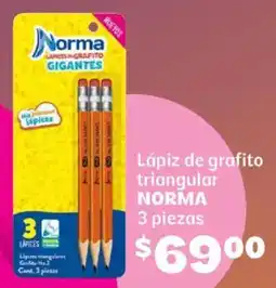 Soriana Híper Norma lápiz de grafito triangular oferta