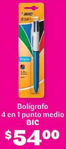 Soriana Híper Schneider bic bolígrafo 4 en 1 punto medio oferta