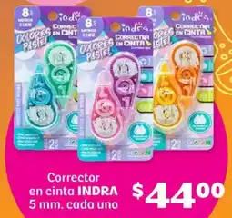 Soriana Híper Indra corrector en cinta oferta