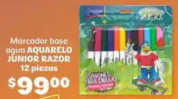 Soriana Híper Aquarelo junior razor marcador base agua oferta
