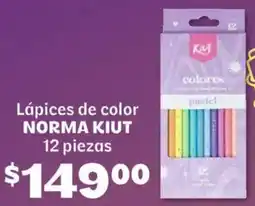 Soriana Híper Norma kiut lápices de color oferta