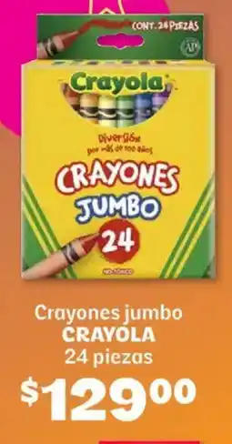 Soriana Híper Crayola crayones jumbo oferta