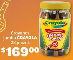 Soriana Híper Crayola crayones jumbo oferta