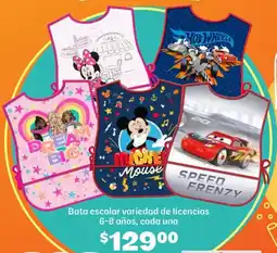 Soriana Híper Bata escolar variedad de licencias oferta