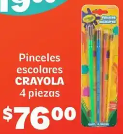 Soriana Híper Crayola pinceles escolares oferta