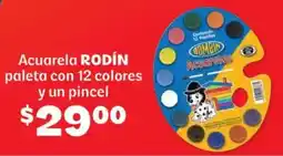 Soriana Híper Rodín acuarela paleta con 12 colores oferta