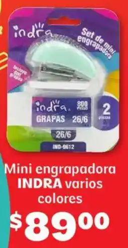 Soriana Híper Indra mini engrapadora varios colores oferta
