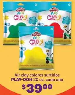 Soriana Híper Play-doh air clay colores surtidos oferta