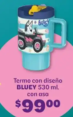 Soriana Híper Bluey termo con diseño oferta