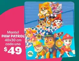 Soriana Híper Paw patrol mantel oferta
