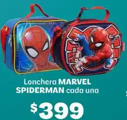 Soriana Híper Marvel spiderman lonchera cada una oferta