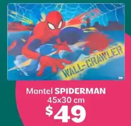 Soriana Híper Spiderman mantel oferta