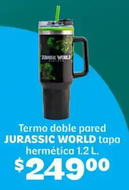 Soriana Híper Jurassic world termo doble pared tapa hermética oferta