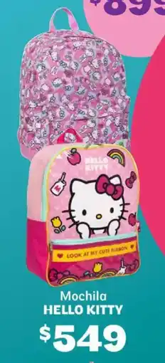 Soriana Híper Hello kitty mochila oferta