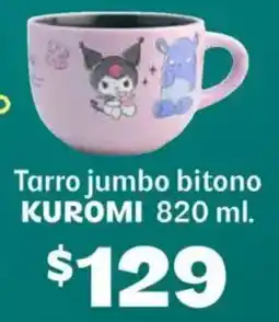 Soriana Híper Kuromi tarro jumbo bitono oferta
