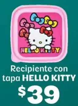 Soriana Híper Hello kitty recipiente con tapa oferta