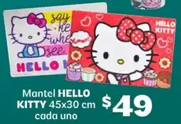 Soriana Híper Hello kitty mantel oferta