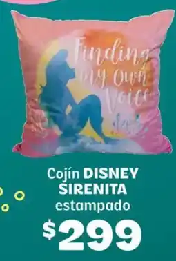 Soriana Híper Disney širenita cojín estampado oferta