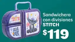 Soriana Híper STITCH Sandwichera con divisiones oferta