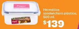 Soriana Híper Hermético sandwichera plástico 600 ml oferta