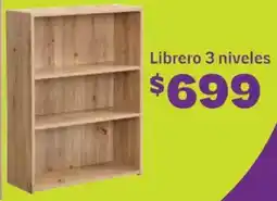 Soriana Híper Librero 3 niveles oferta