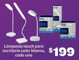 Soriana Híper Lámparas touch para escritorio color blanca oferta