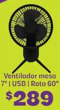 Soriana Híper Ventilador mesa 7" oferta