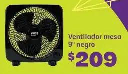 Soriana Híper Ventilador mesa 9" negro oferta