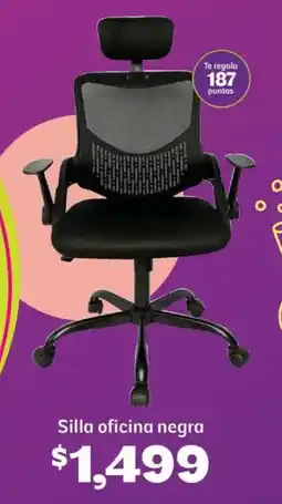 Soriana Híper Silla oficina negra oferta