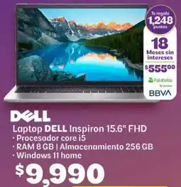 Soriana Híper Dell laptop inspiron 15.6" oferta