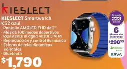 Soriana Híper Kieslect smartwatch ks2 azul oferta