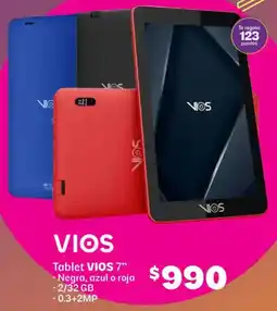 Soriana Híper Vios tablet 7" oferta