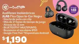 Soriana Híper Jlab audífonos inalámbricos flex open in-ear negro oferta