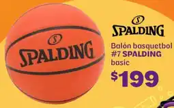 Soriana Híper Spalding balón basquetbol #7 basic oferta