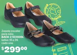 Soriana Híper Back 2 school zapato escolar para niña oferta