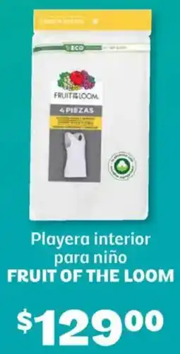 Soriana Híper fruit of the loom playera interior para niño oferta