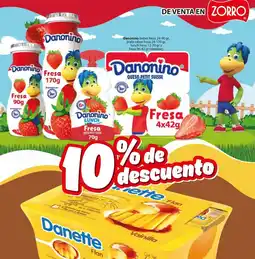 Zorro Danonino beber fresa oferta