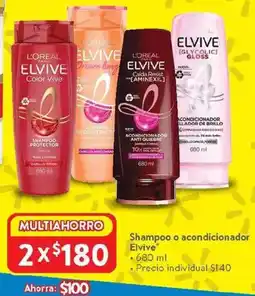 Walmart Elvive shampoo o acondicionador oferta