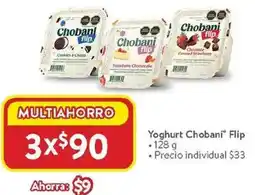 Walmart Chobani flip yoghurt oferta