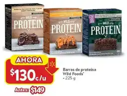 Walmart Wild foods barras de proteína oferta