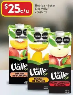 Walmart Del valle bebida néctar oferta