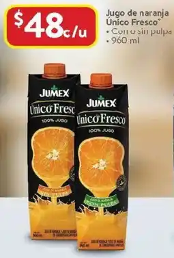 Walmart Jumex jugo de naranja único fresco oferta