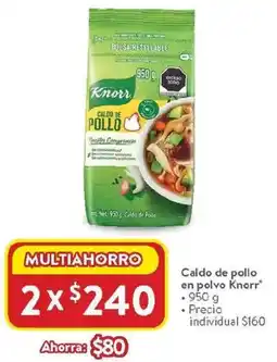 Walmart Knorr caldo de pollo en polvo oferta