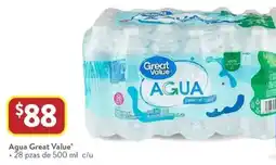 Walmart Great value agua oferta
