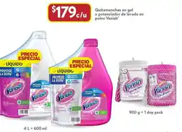 Walmart Vanish quitamanchas en gel o potenciador de lavado en polvo oferta