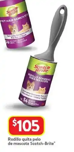 Walmart Scotch-brite rodillo quita pelo de mascota oferta
