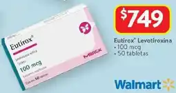 Walmart Eutirox levotiroxina oferta
