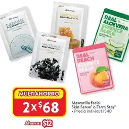 Walmart Skin sense o farm stay mascarilla facial oferta