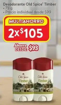 Walmart Old spice, timber desodorante oferta